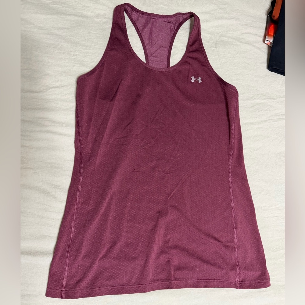 Burgundy Workout Tank Top